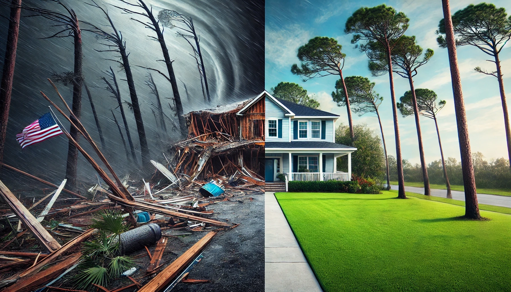 Emergency contractor after hurricanes