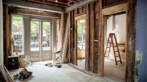 NYC home renovation in progress strip-out