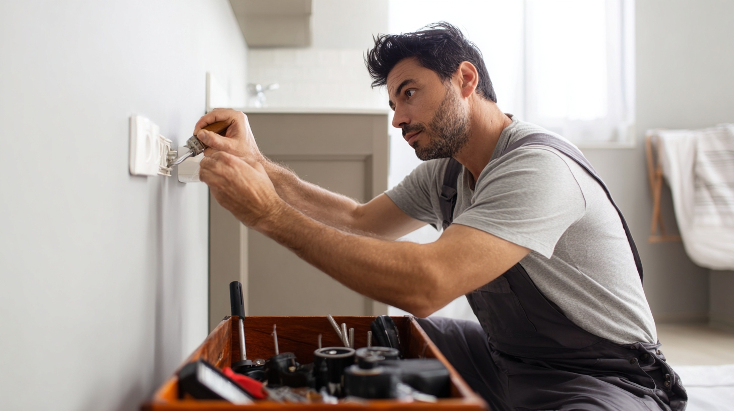 handyman doing minor electrical job