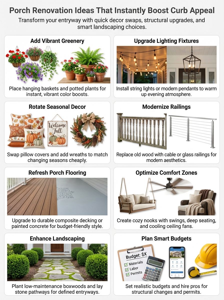 Porch Renovation Ideas That Instantly Boost Curb Appeal