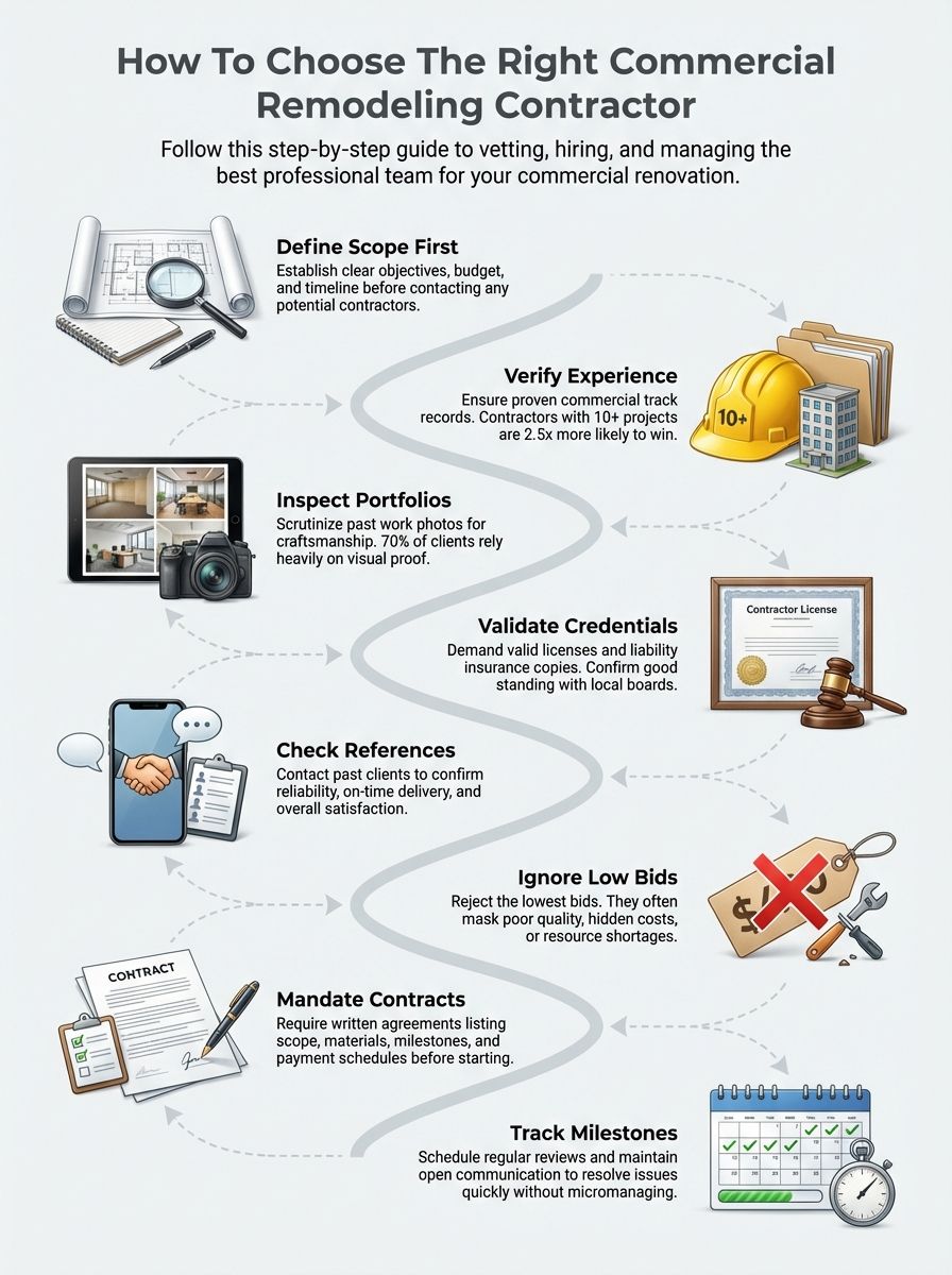How To Choose The Right Commercial Remodeling Contractors For Your Project