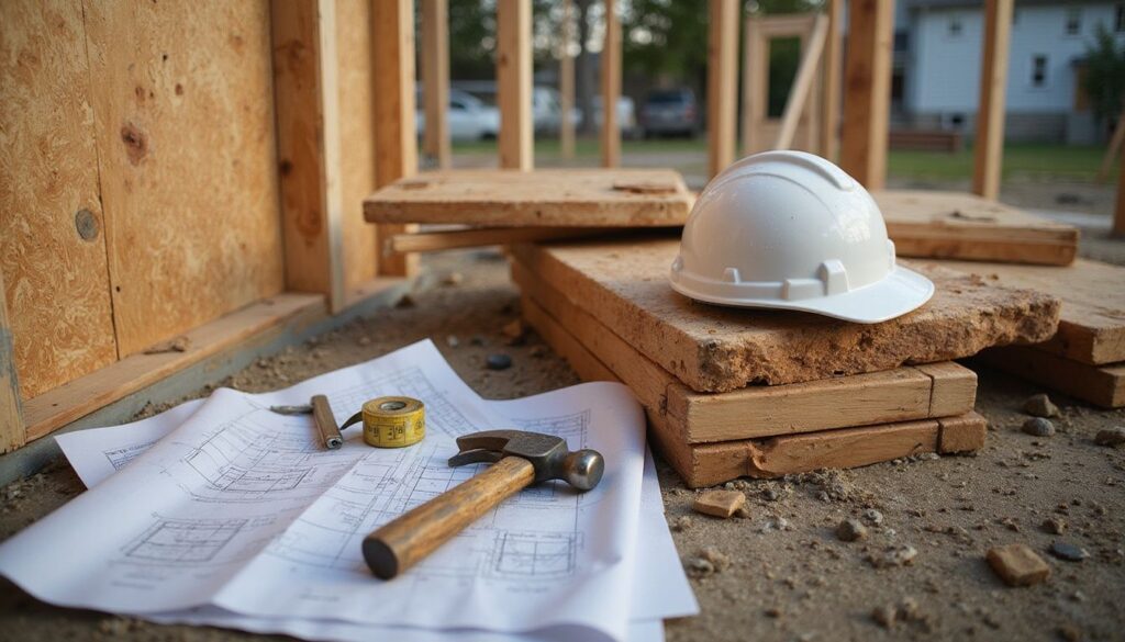 A residential renovation blueprints