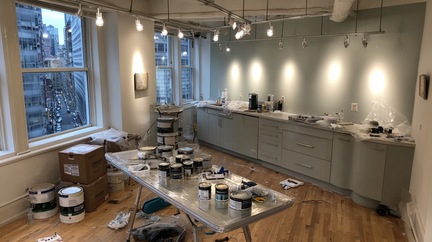 Manhattan average kitchen renovation in progress