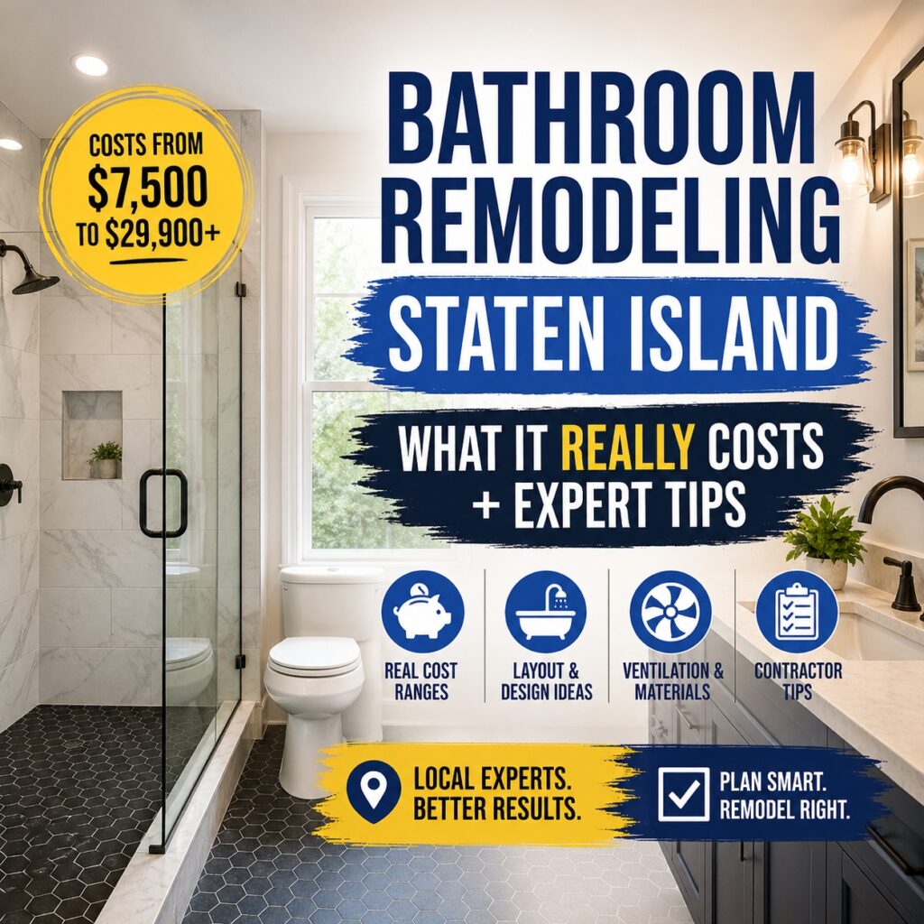 bathroom remodeling staten island infographics