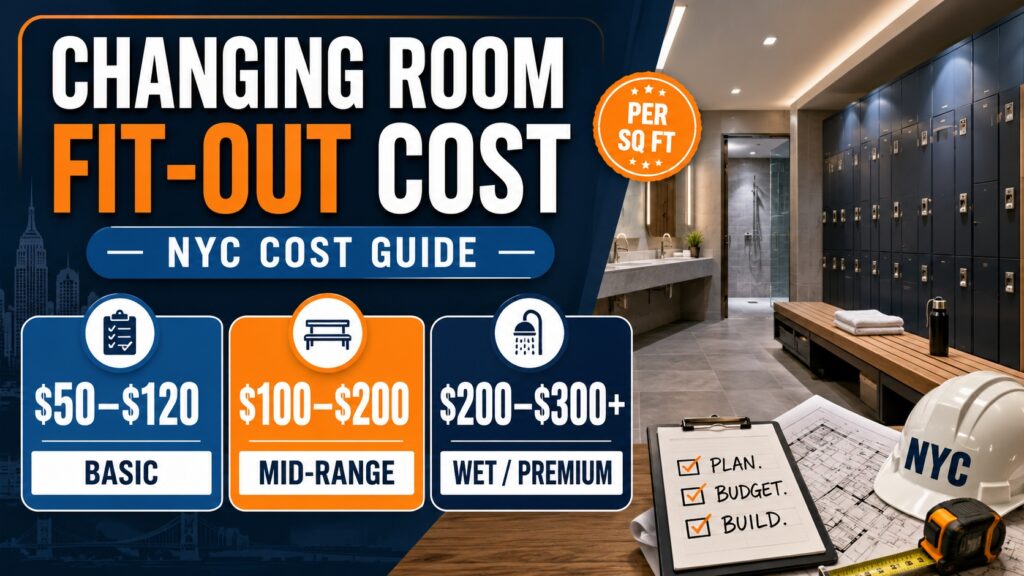 commercial changing room fit-out cost nyc infographics