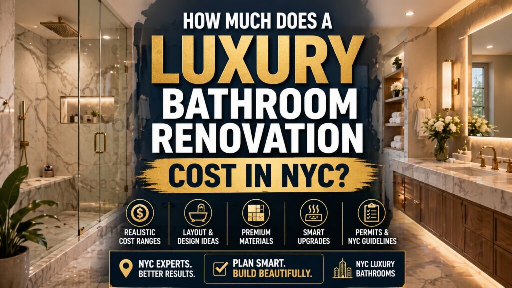 luxury bathroom renovation nyc - infographics