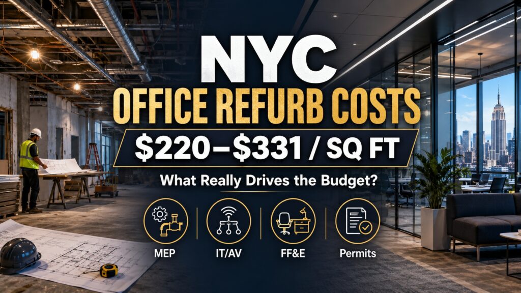 office refurbishment costs in nyc infographics